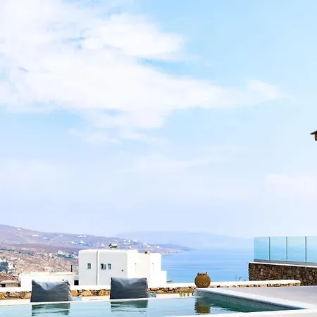 אורחן Mykonian Luxury Ortus With Private Pool *